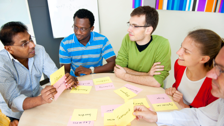 group of teachers working together