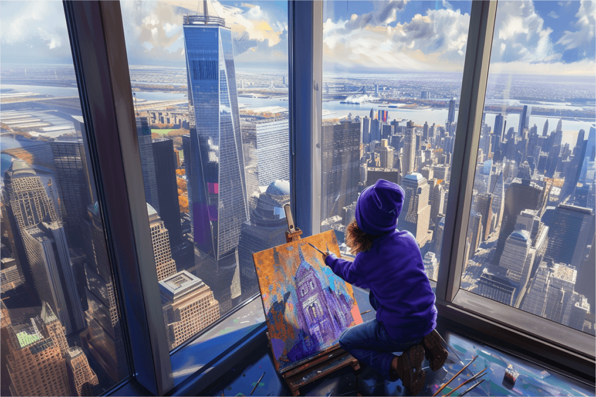 Kids Art Activities Near One World Trade Center