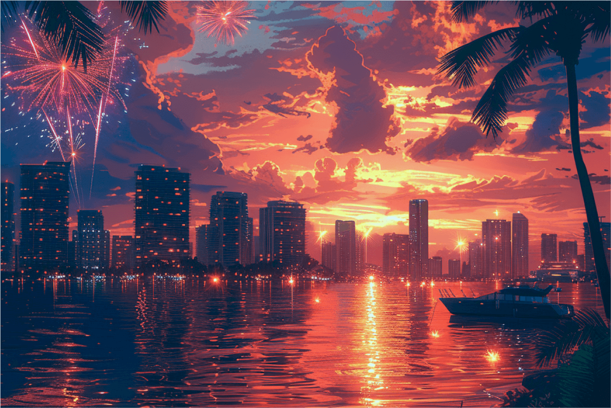 Miami 4th of July Fireworks