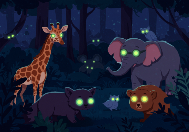 Animal Night Vision Superpowers: The Secret Behind Glowing Eyes in the Dark