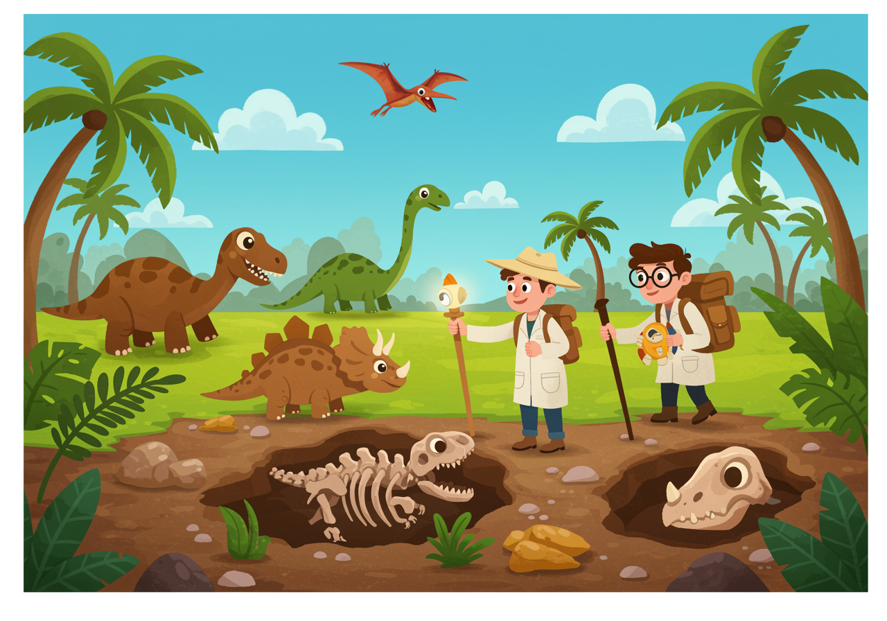 Dinosaur Detectives: Cracking the Case of the Great Extinction -  Funderstanding, image size:1280x896